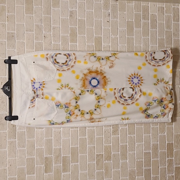 NWT Desigual Women's White Summer Button Down Maxi Skirt (Sz 6) - Picture 5 of 13